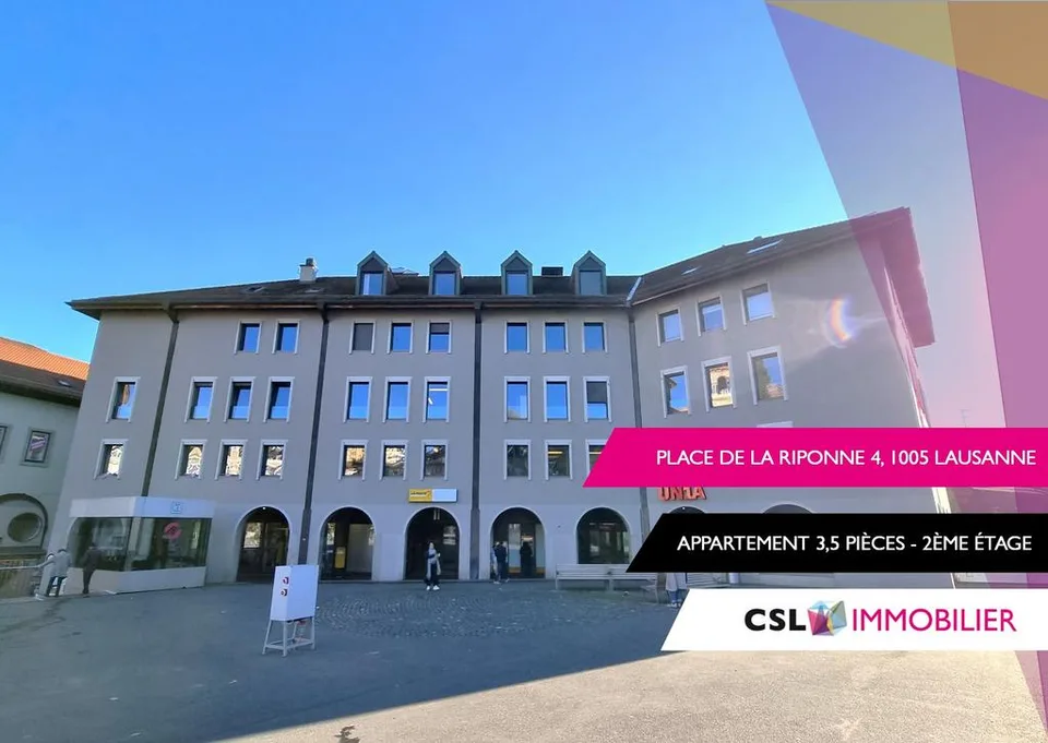 Appartement en plein centre de Lausanne