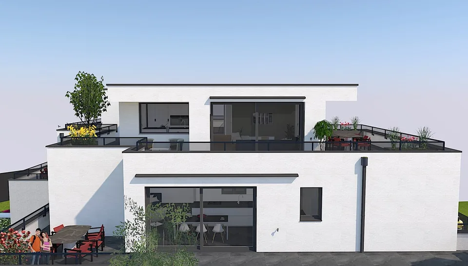 3.5 Zimmer Attika-Wohnung mit 140m2 Terrasse