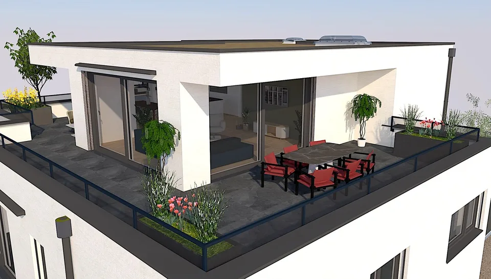 Appartamento in attico di 3,5 locali con terrazza di 140m2