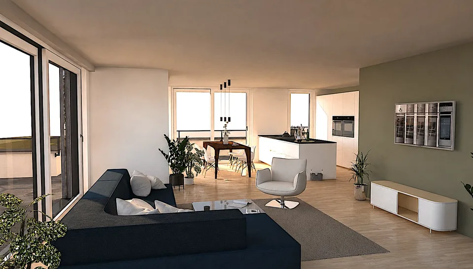 Appartement en attique de 3,5 pièces avec terrasse de 140m2 – photo 11 sur 13