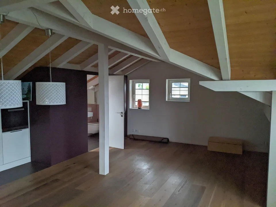 Bello studio appartamento con design d'interni moderno