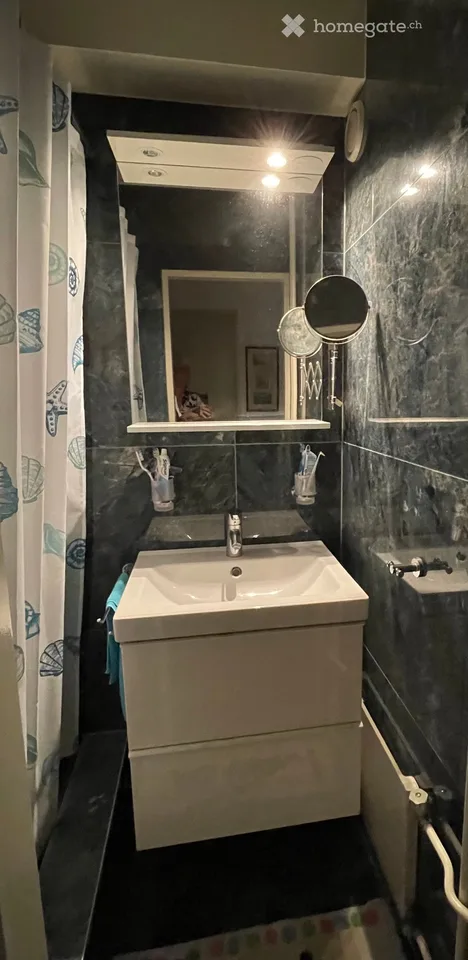 Zimmer mit Möbeln im Haushalt in Eysins (Nyon)