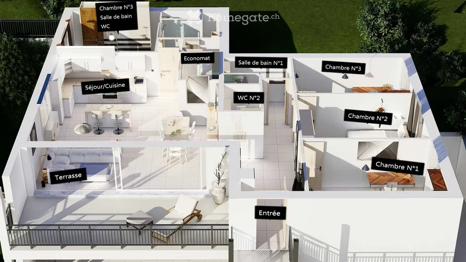 Wohnung 5.5 Zimmer - Martigny-Combe Direktverkauf Neubau