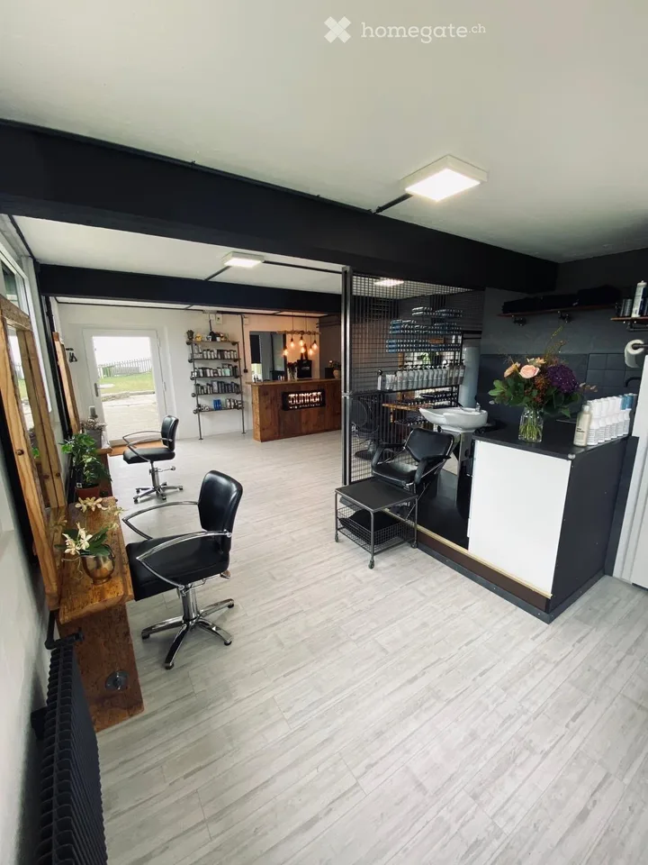 Habiter et travailler combinés 5-pièces maison unifamiliale & 1,5-pièces pièce polyvalente