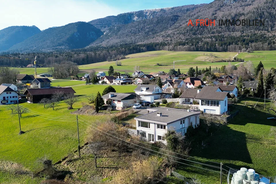 Sonnenverwöhntes Traumhaus mit Alpenpanorama und grossem Garten