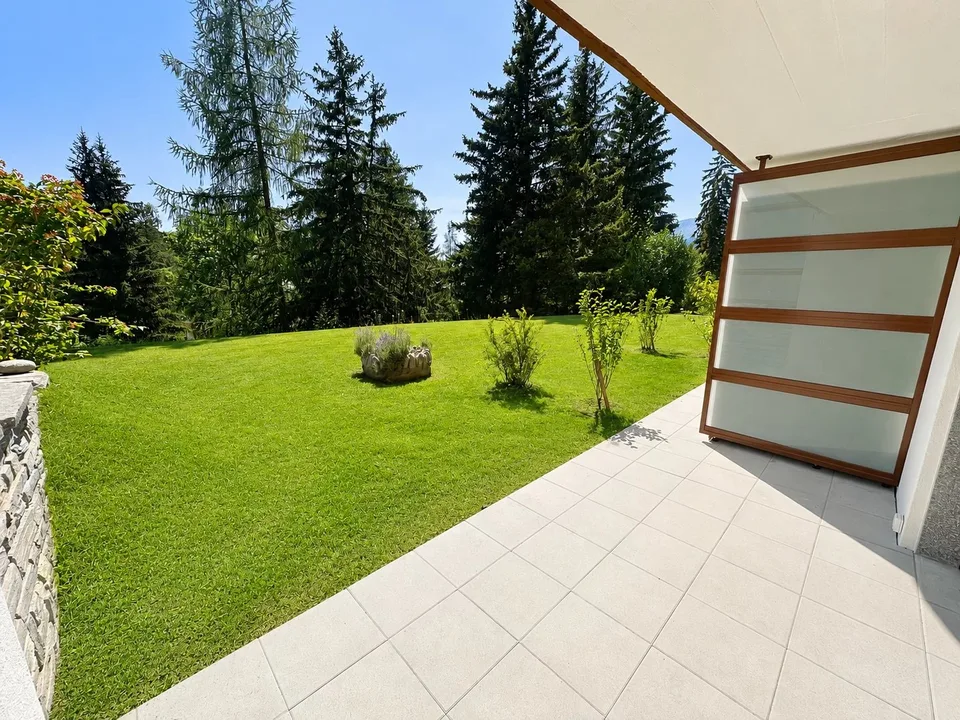 Grande monolocale al piano terra nel cuore di Crans-Montana