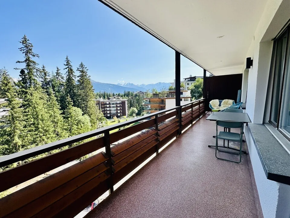 Charmanter 2,5-Zimmer-Wohnung im Zentrum von Crans