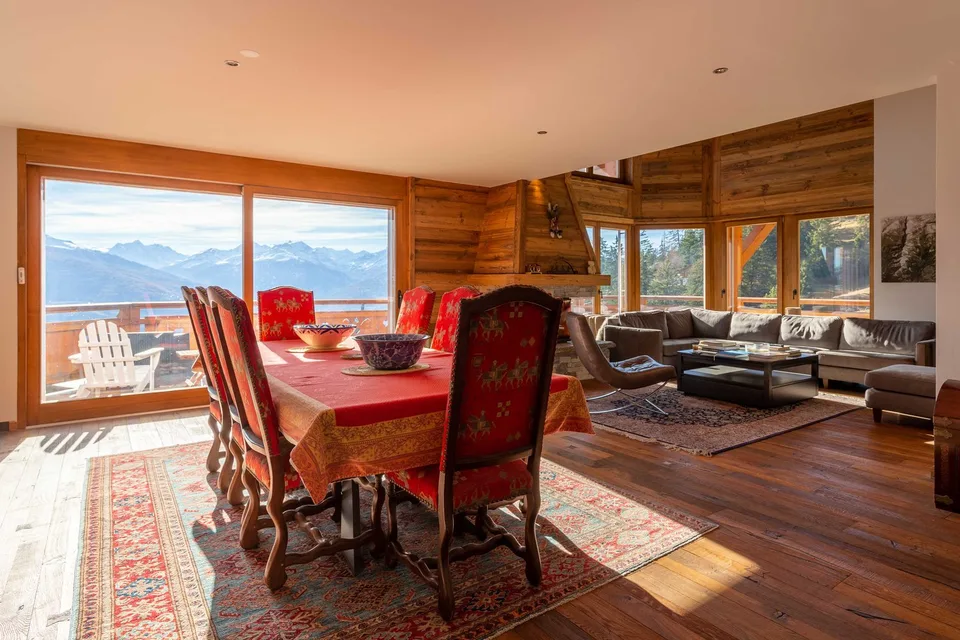 Appartement penthouse de 6,5 pièces époustouflant au cœur d'Anzère