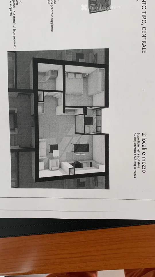 Modern 2.5-room apartment with habitable terrace