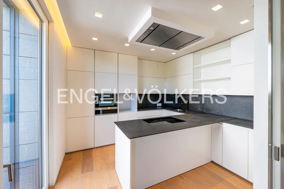 Modern apartment with garden in residential area
