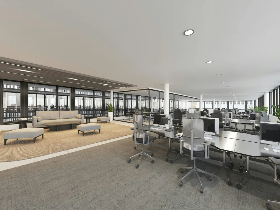 Büros, Praxis oder Showroom von 150 m2 bis 1'120 m2 mal anders: Lichtdurchflutet u. mit Pateo-Flair
