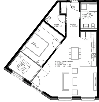 Great single apartment with central location and high-quality construction! – photo 7 of 7