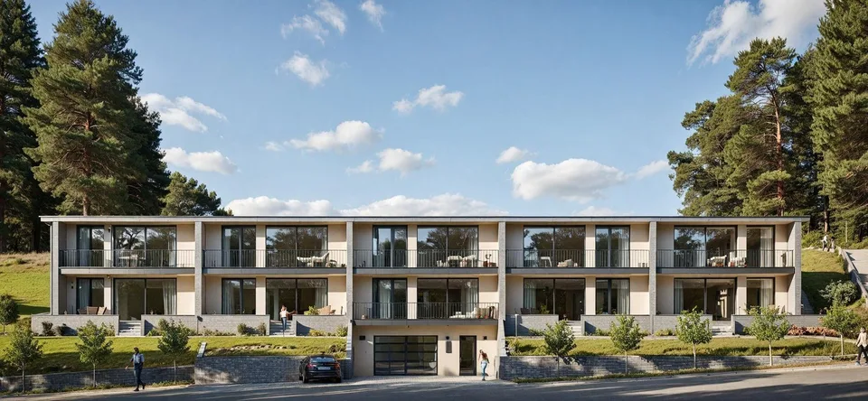 Große 2.5-Zimmer-Wohnung mit 19m2 Terrasse und Panoramablick – Foto 8 von 15
