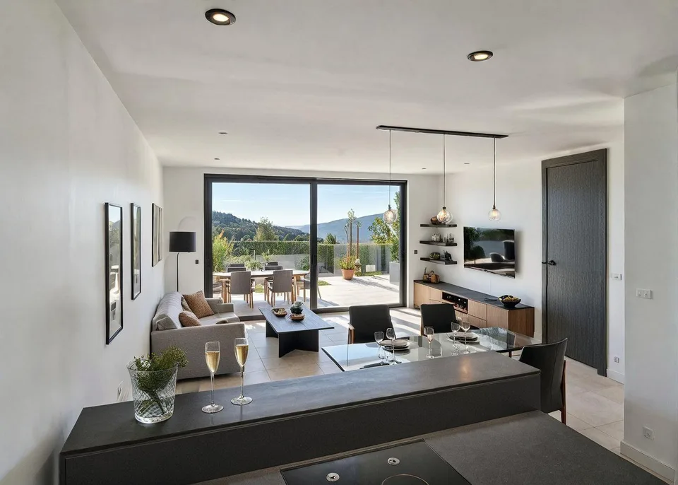 Grand appartement 2.5 pièces avec terrasse de 19m2 et vue panoramique