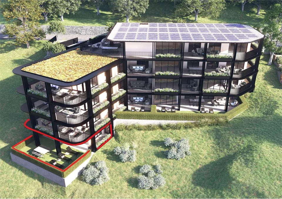 PPP 1 - Pregassona - Esclusivo 3.5 locali con grande terrazza e giardi