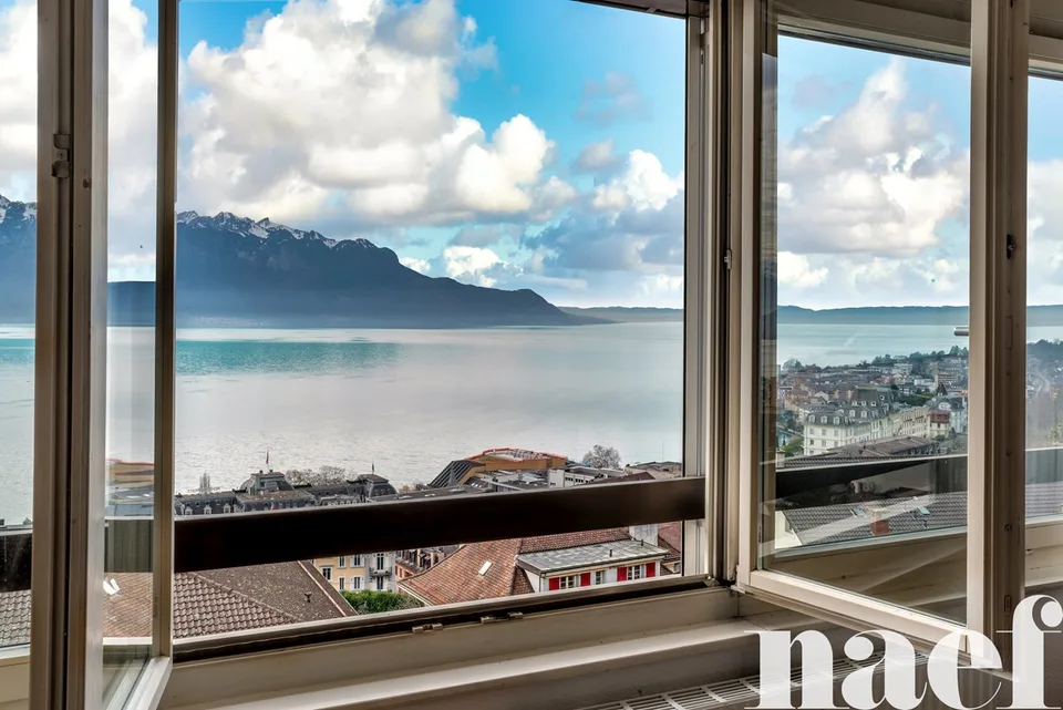 Bel appartement de 4.5 pièces avec une vue imprenable sur le lac à vendre à Montreux