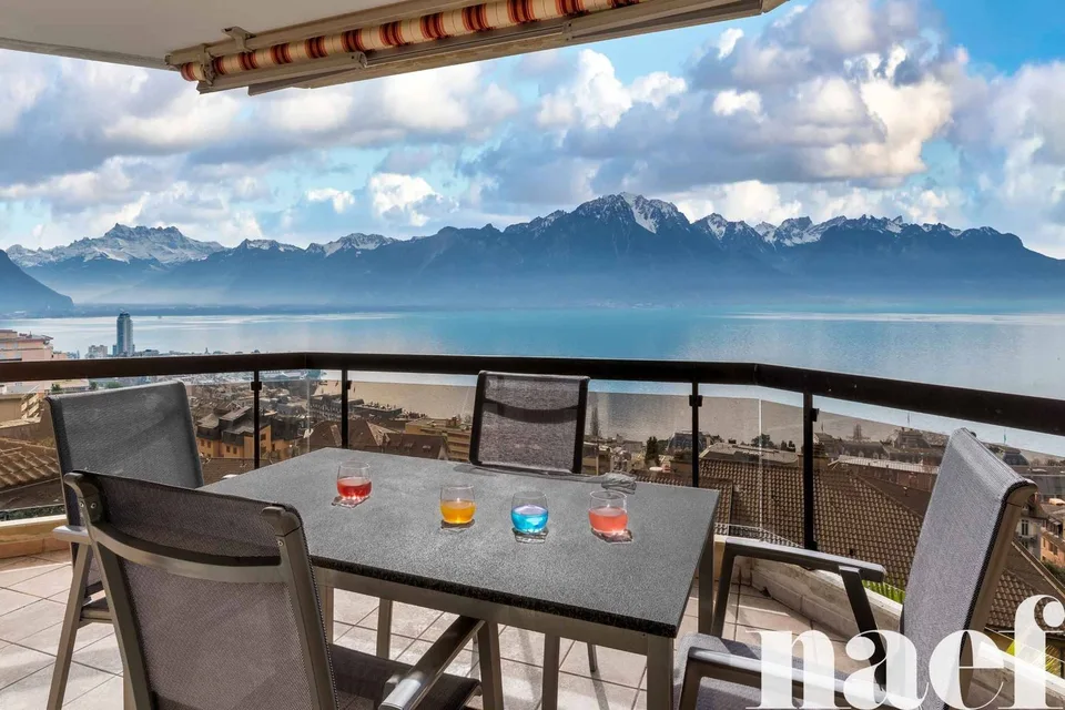 Bel appartement de 4.5 pièces avec une vue imprenable sur le lac à vendre à Montreux
