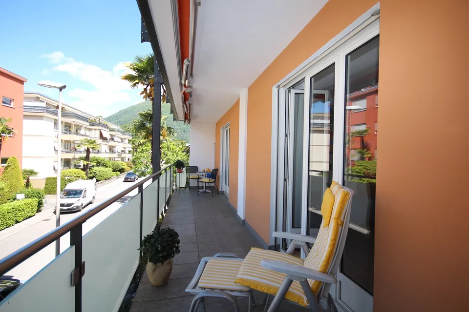 Charmante 2.5-Zimmer-Wohnung mit Balkon und Bergblick in Ascona