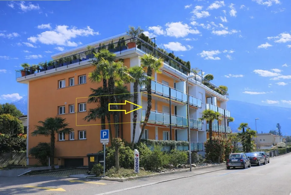 Charmante 2.5-Zimmer-Wohnung mit Balkon und Bergblick in Ascona