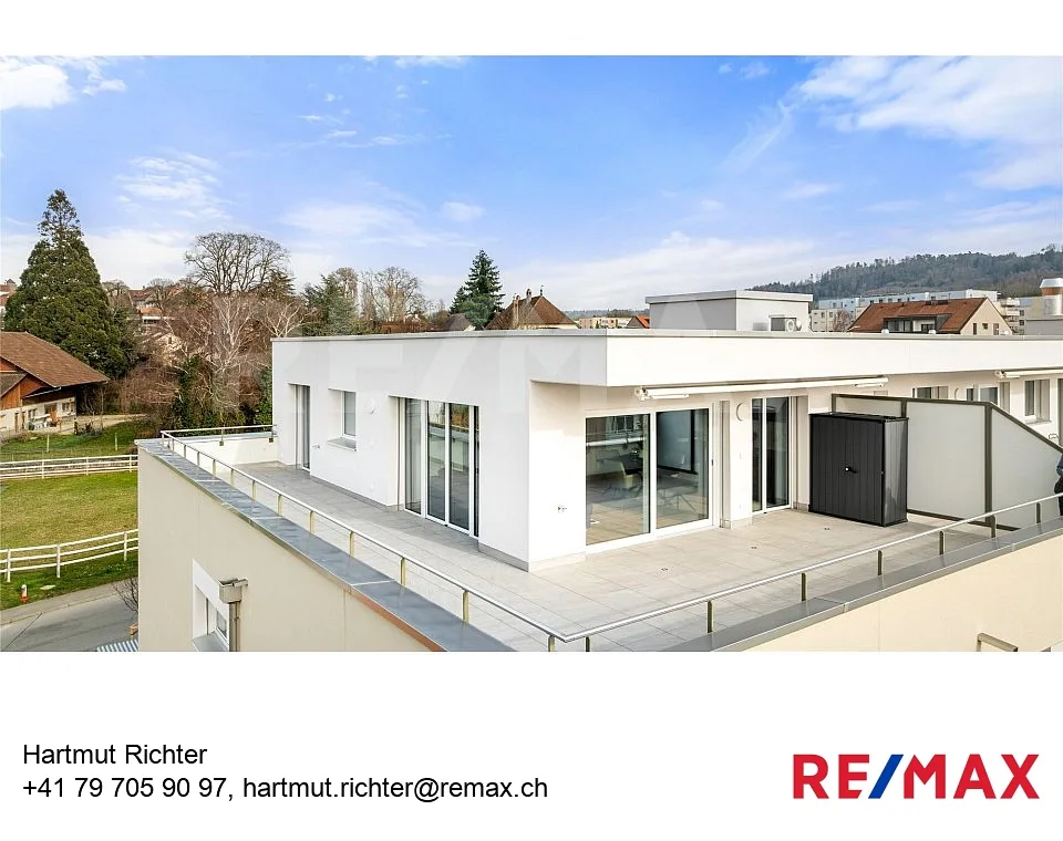 Magnifique attique meublé de 2,5 pièces avec terrasse de 65 m² à Avenches