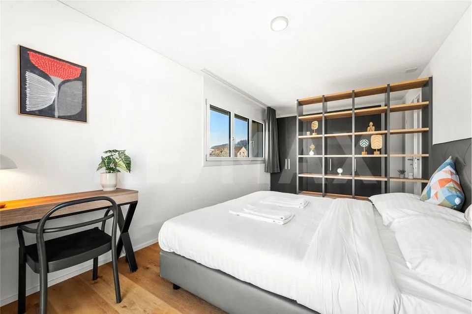 Magnifique attique meublé de 2,5 pièces avec terrasse de 65 m² à Avenches