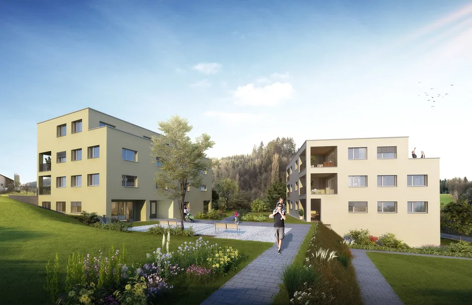 Grand appartement 2.5 pièces avec grand espace de jardin