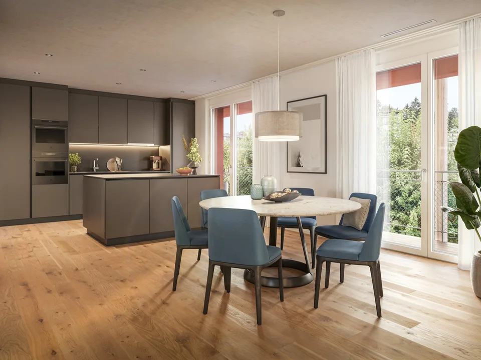 Ampio appartamento di 3 ½ locali con vista sul verde