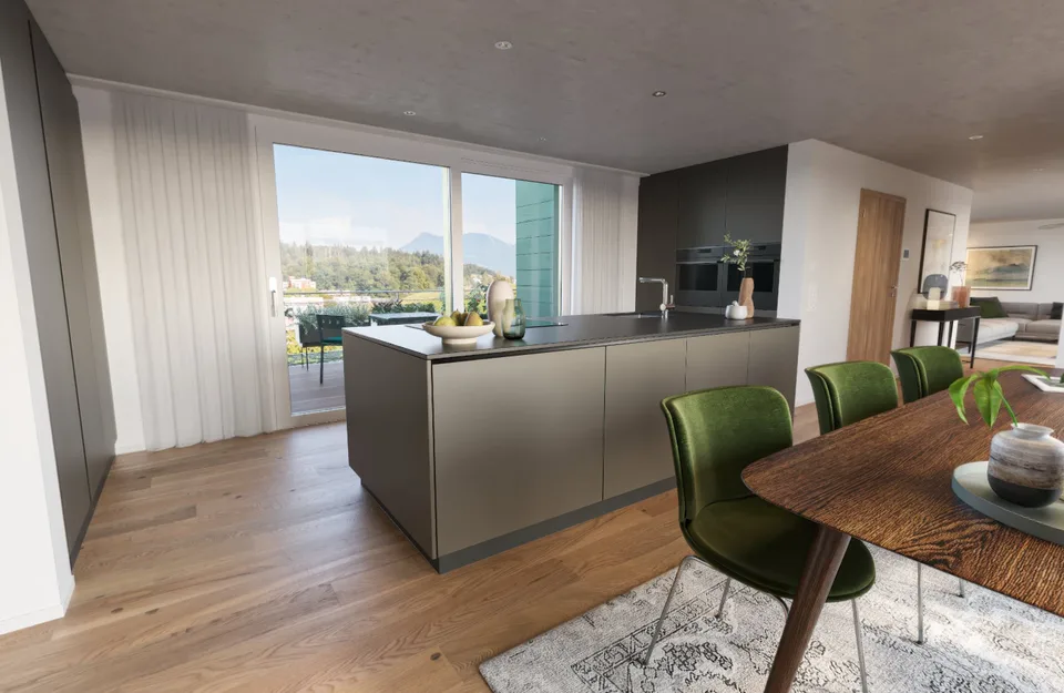 Appartamento attico esclusivo di 5 ½ locali con vista mozzafiato