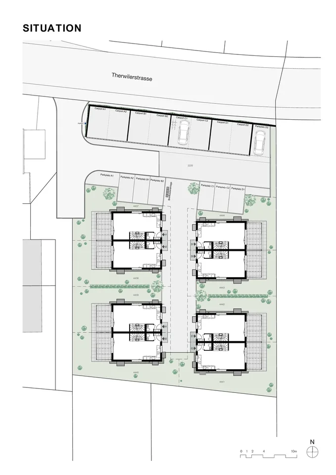 DEFH  - ein neues, kleines, idyllisches Wohnquartier - 15 Minuten ab Basel