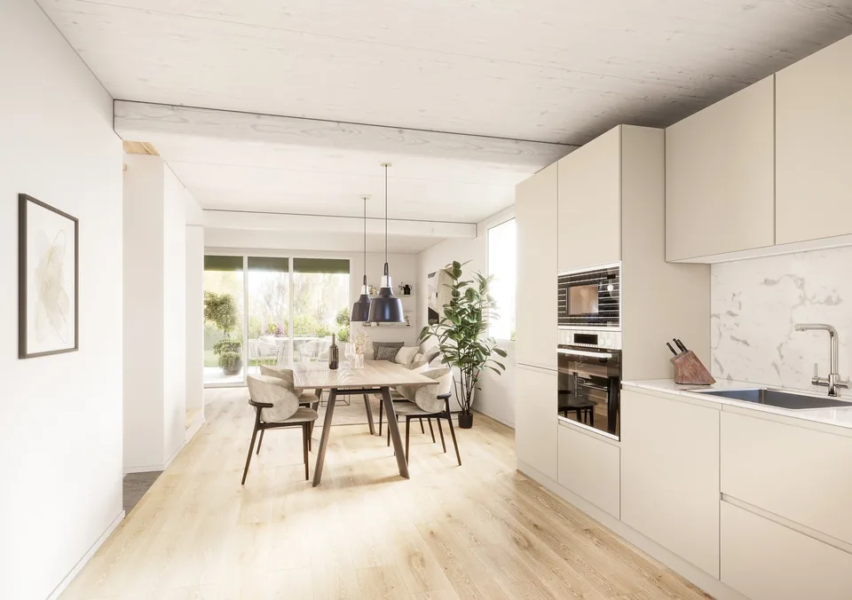 DEFH  - ein neues, kleines, idyllisches Wohnquartier - 15 Minuten ab Basel