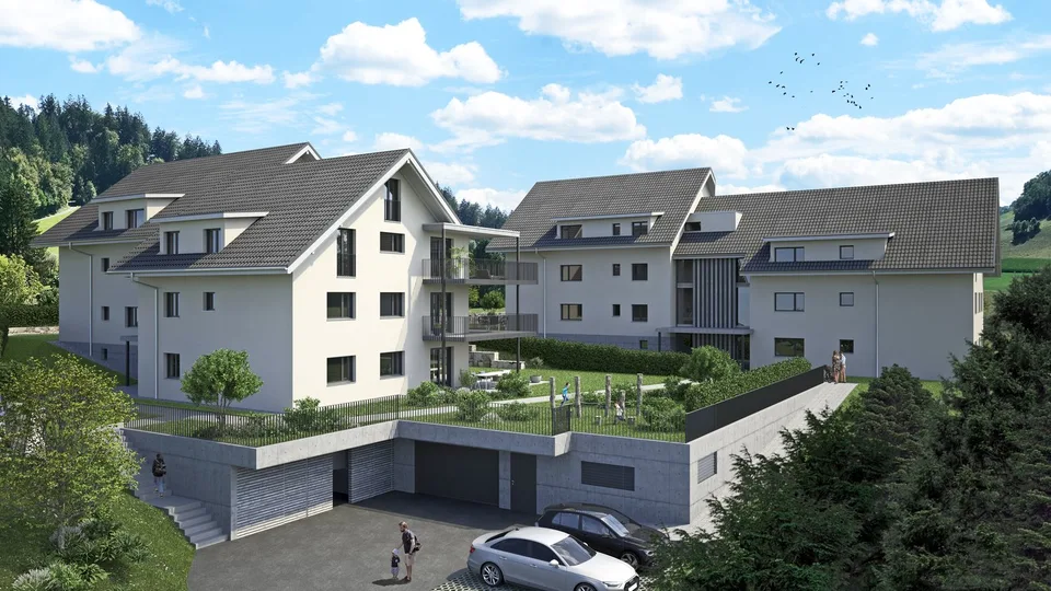 4.5-Zimmerwohnung im Erdgeschoss mit Gartenanteil im Rodacher"