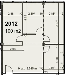 Geräumige Fläche von 100 m² für Büronutzung