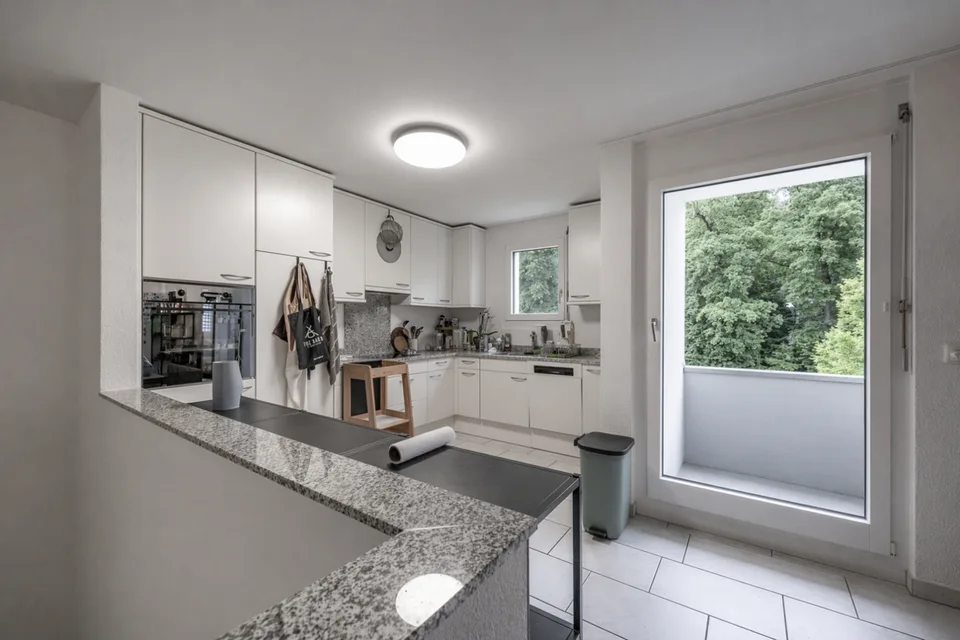 Appartement mansardé avec grande terrasse et pièces annexes