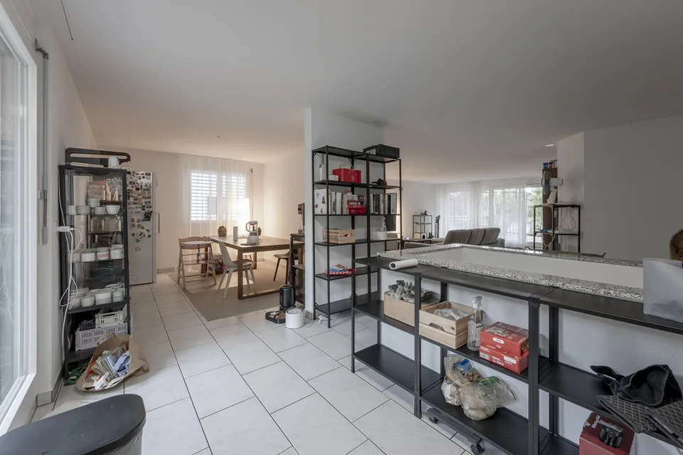 Appartement mansardé avec grande terrasse et pièces annexes