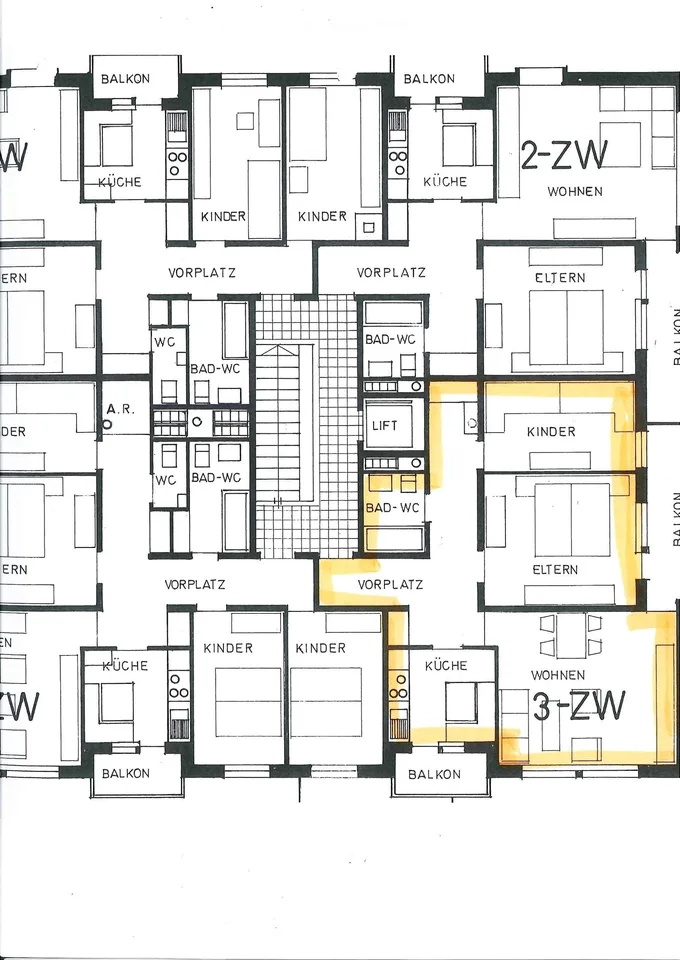 Helle 3-Zimmer-Wohnung an ruhiger Lage in Kollbrunn