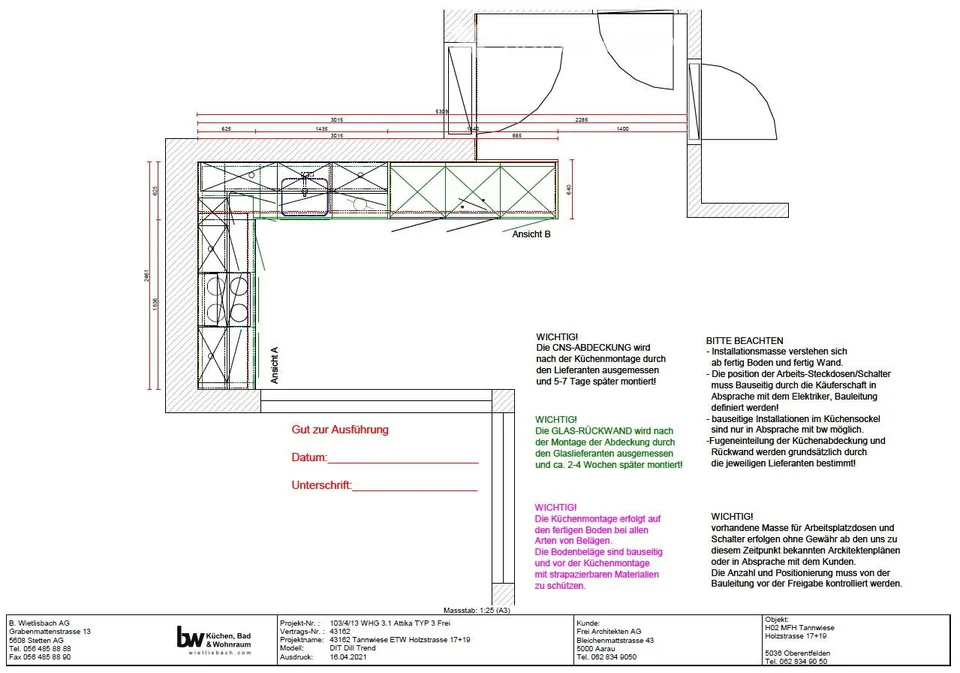 Exclusive 2.5-room attic apartment "Tannwiese" / First rental