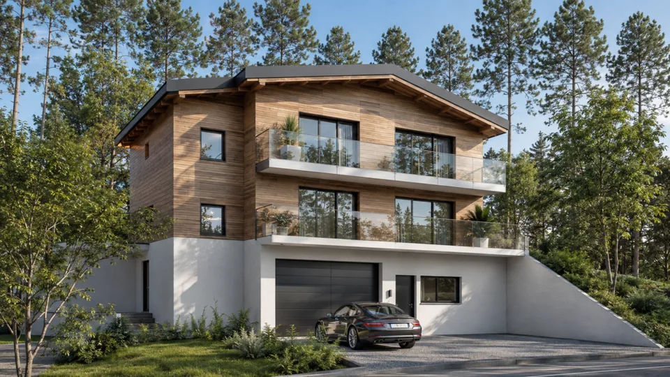 Grand chalet de 5,5 pièces avec sous-sol et garage double, sur plan avec toutes les finitions au gré du preneur. – photo 12 sur 32