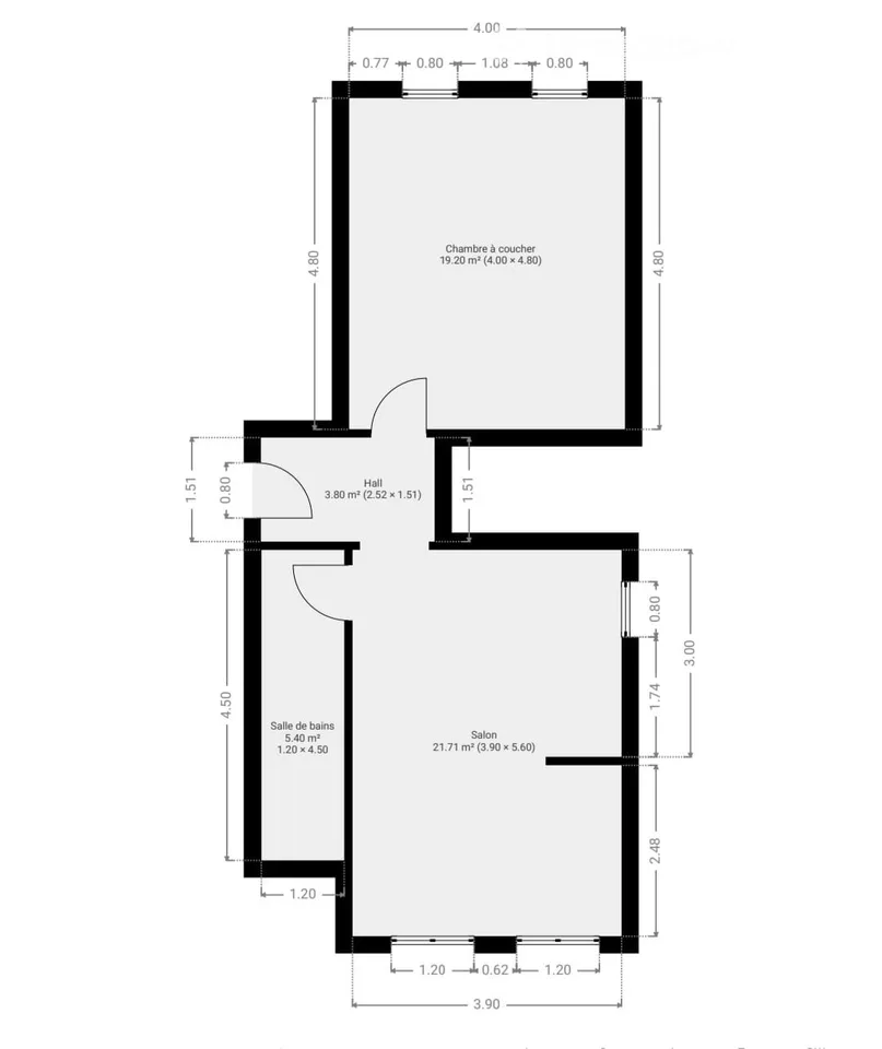 Charming 2.5 room renovated