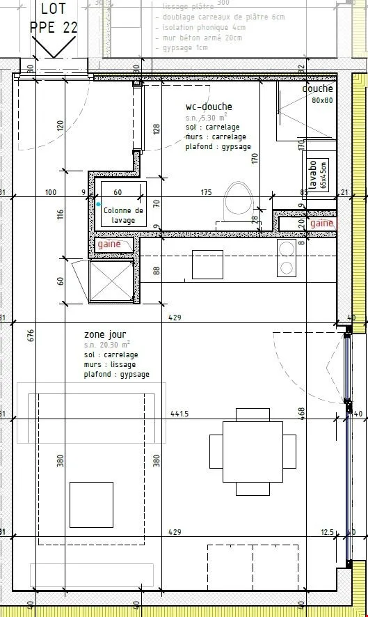 STUDIO MODERNE LUMINEUX AVEC TERRASSE / MALOC-IMMO
