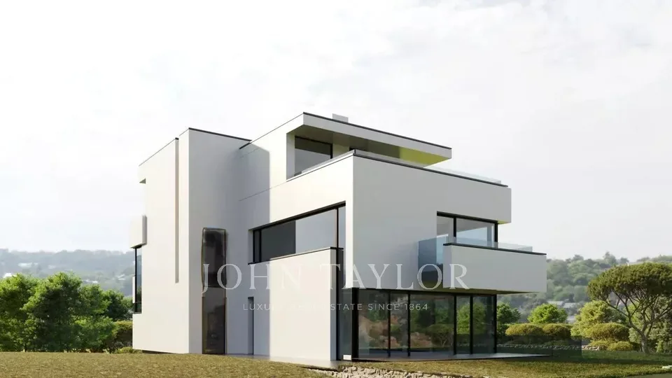 Proprietà contemporanea ultra-lussuosa in costruzione