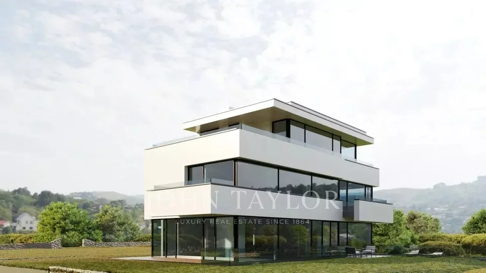 Proprietà contemporanea ultra-lussuosa in costruzione