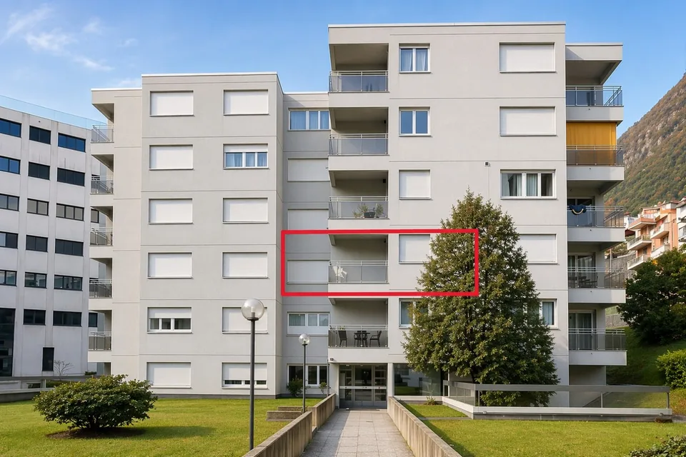 2.5 locali, ristrutturato, balcone e box privato, Paradiso (AV094 – PPP 9)