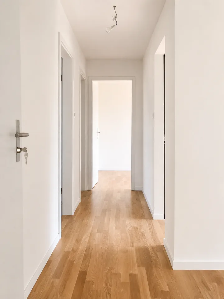 Appartement de 3 pièces complètement rénové, calme et bien desservi