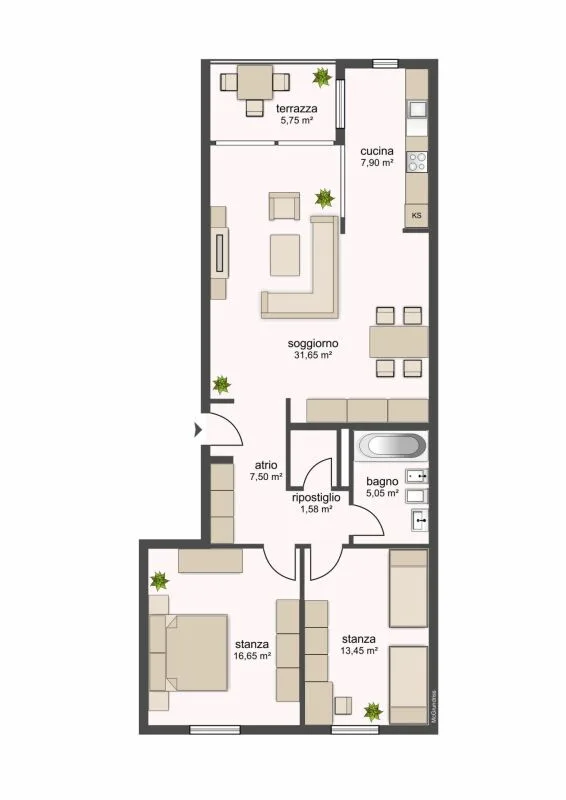 2200 Gudo, Via Monda 16, Appartamento 412