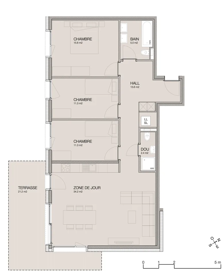 Vionnaz - Appartamento 4 locali 1/2 - Lot A03 - Piano terra - Investitore o privato
