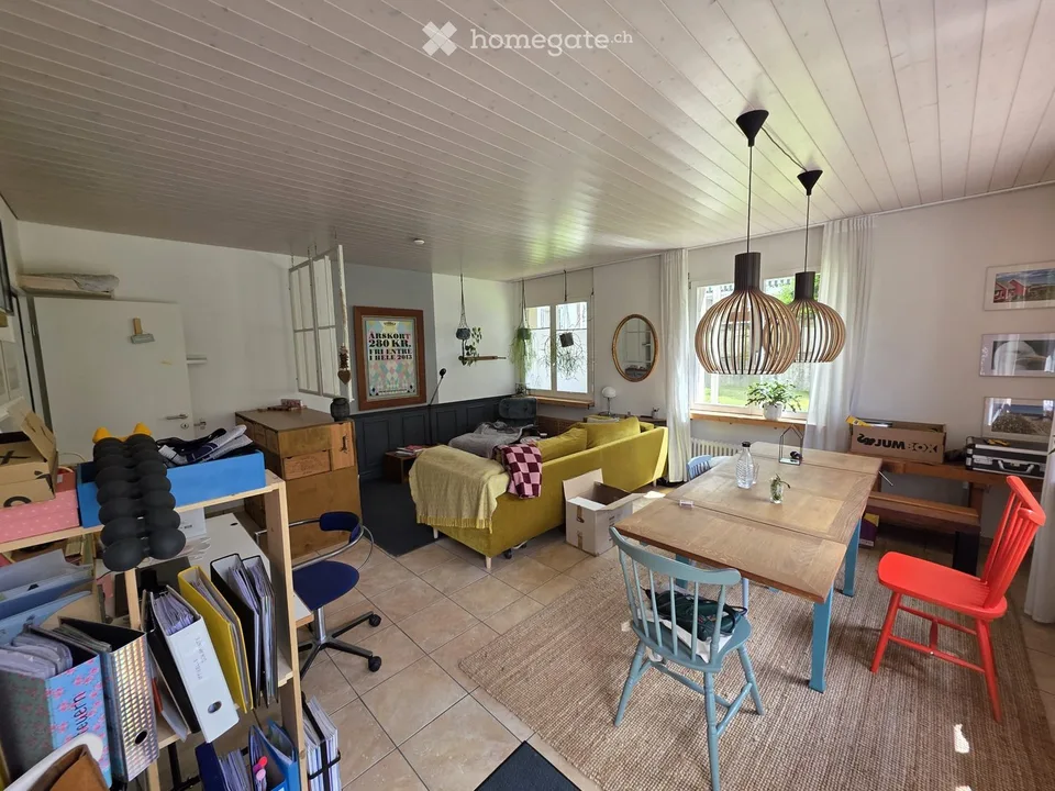 Charmante 3-Zimmer-Altbauwohnung mit Gartensitzplatz in Dornach