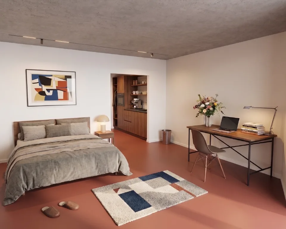 Appartement moderne de 1,5 pièces avec balcon à Zürich-Affoltern