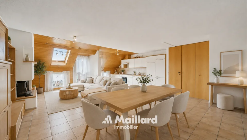 Magnifique attique duplex de 170 m² aux volumes exceptionnels