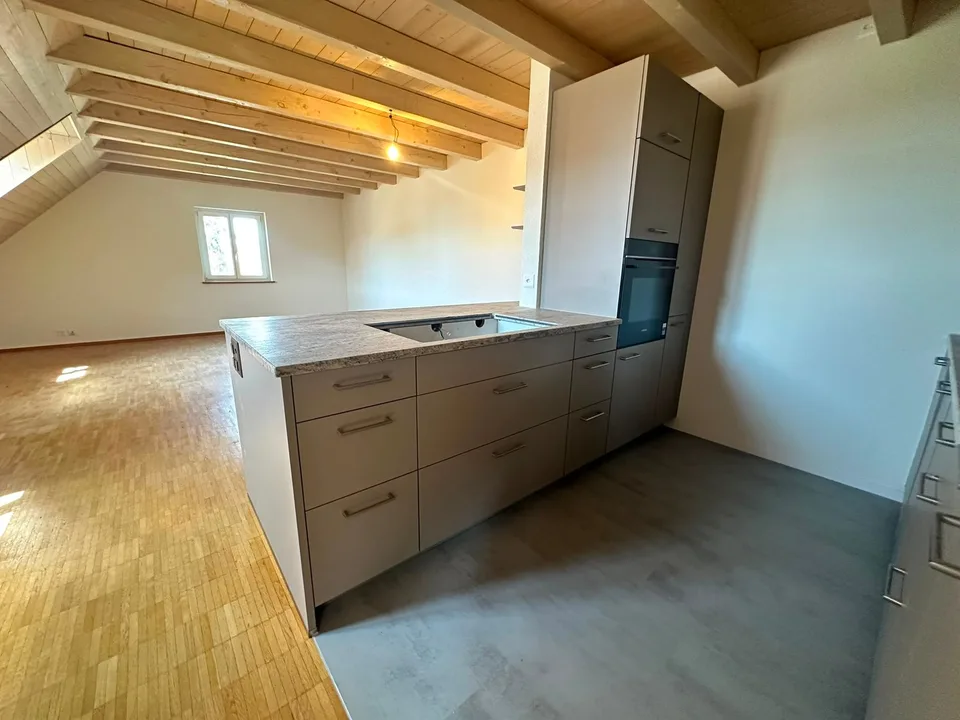 Appartamento mansardato ristrutturato di 3,5 locali - cucina nuova