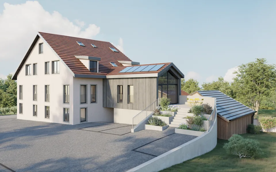 Grand appartement mansardé de 2.5 pièces au coeur de Moiry